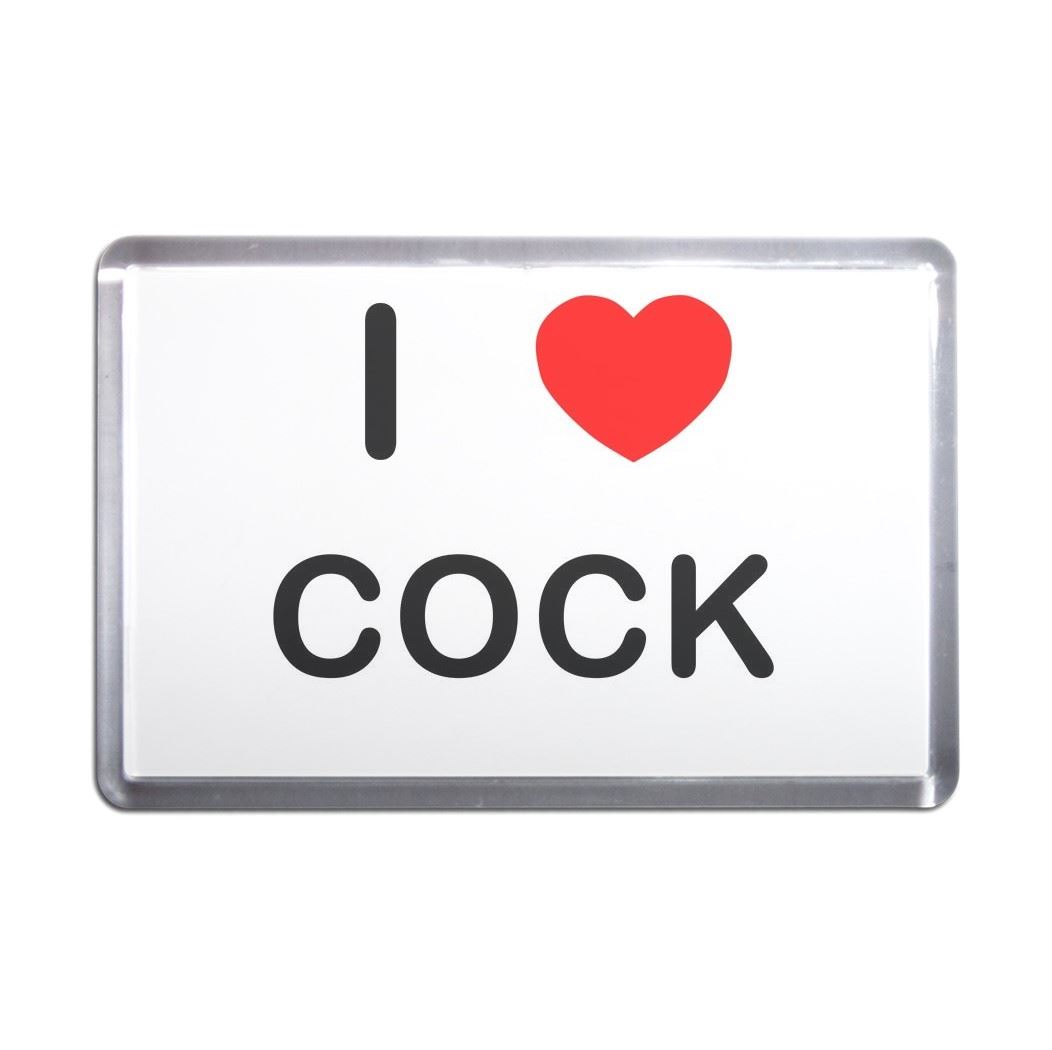 Cock I Love Heart Plastic Fridge Magnet (S, M, L, XL) - Picture 5 of 10