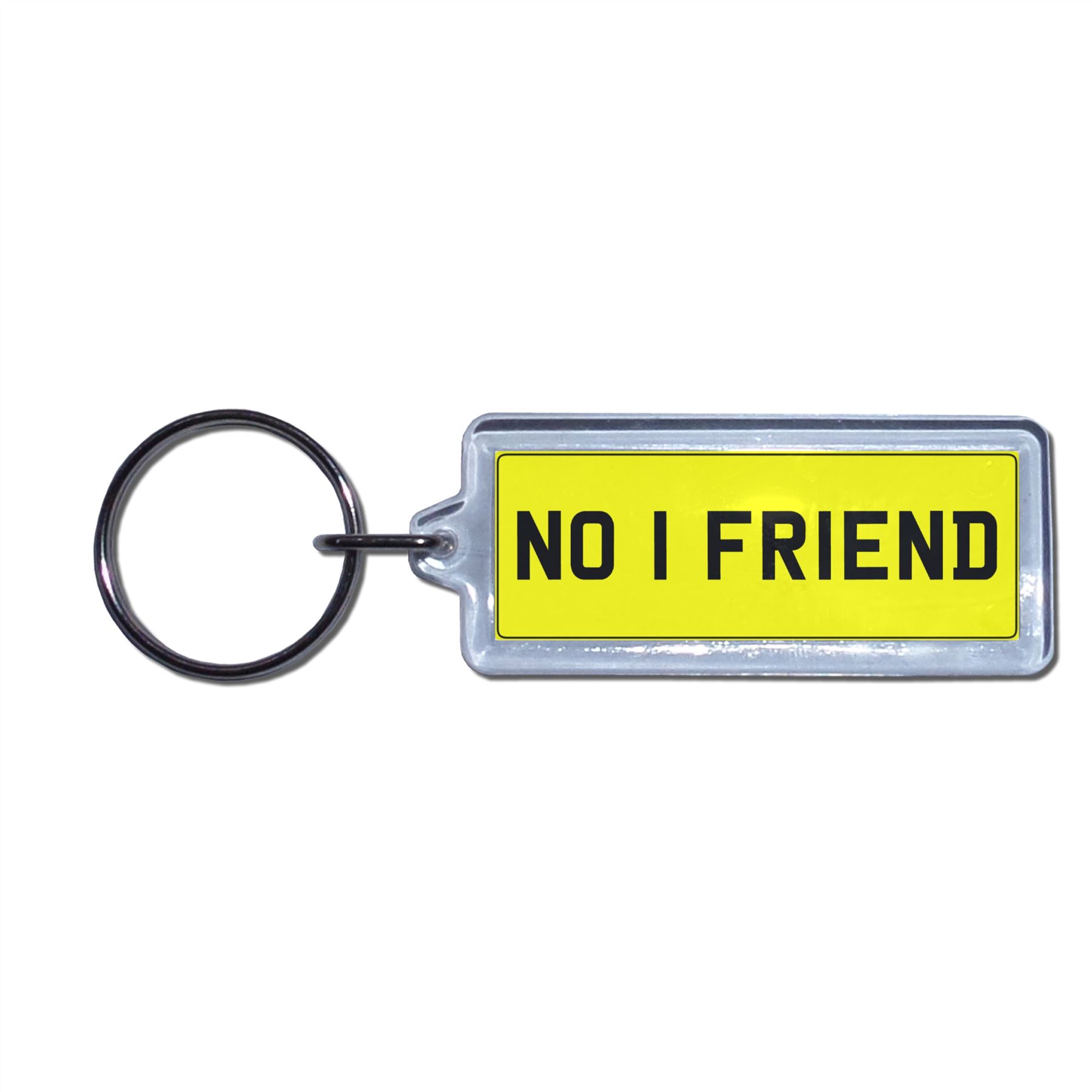 NO 1 FRIEND - UK Number Plate Key Ring | Choose Medallion / Plastic / Metal - Picture 3 of 8