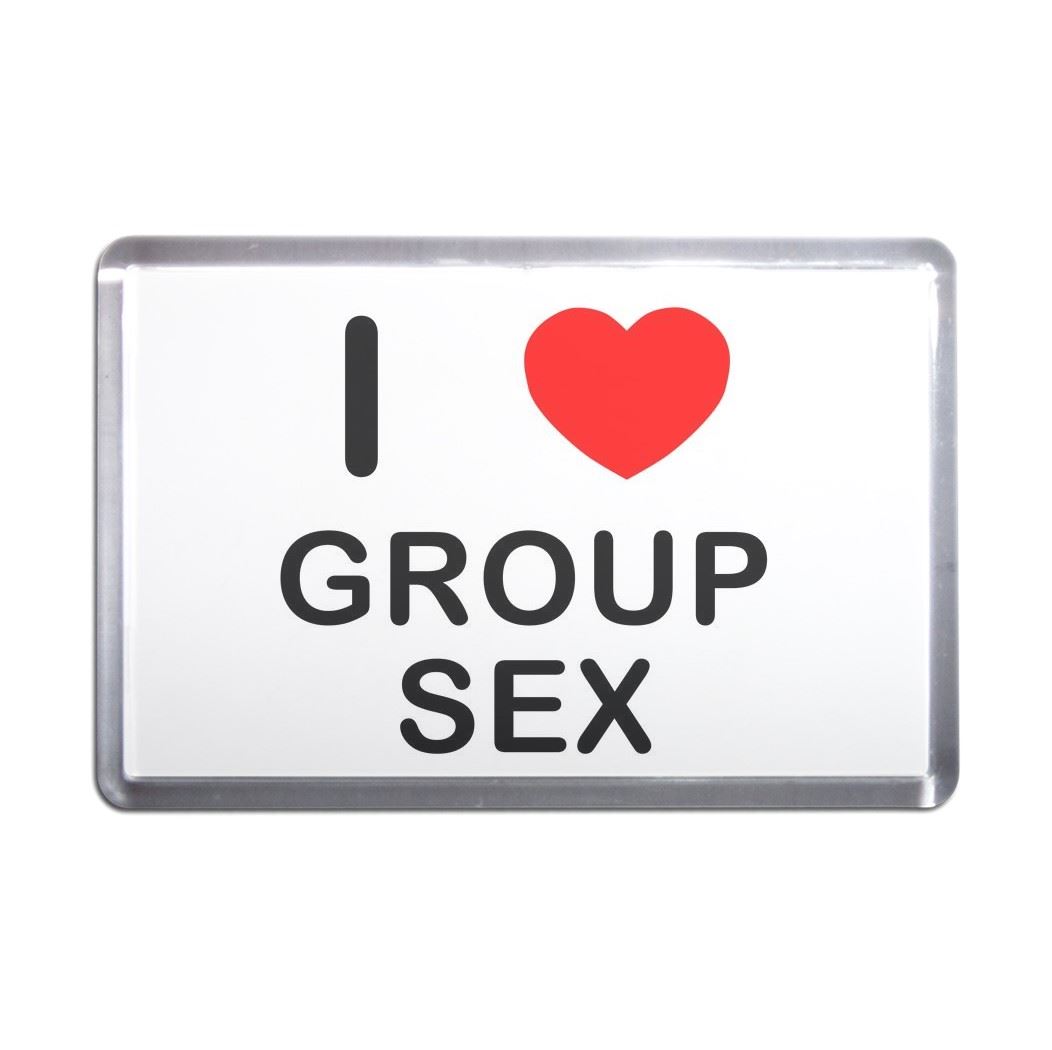 Gruppensex I Love Herz Kunststoff Kühlschrankmagnet (S, M, L, XL) - Bild 5 von 10