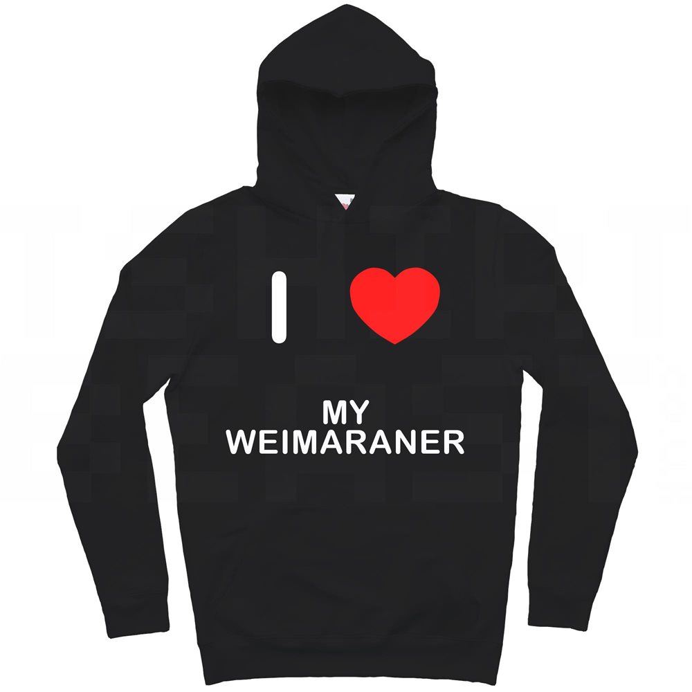 My Weimaraner I Love Sudadera con Capucha Pullover Adulto Manga Larga - Imagen 7 de 34