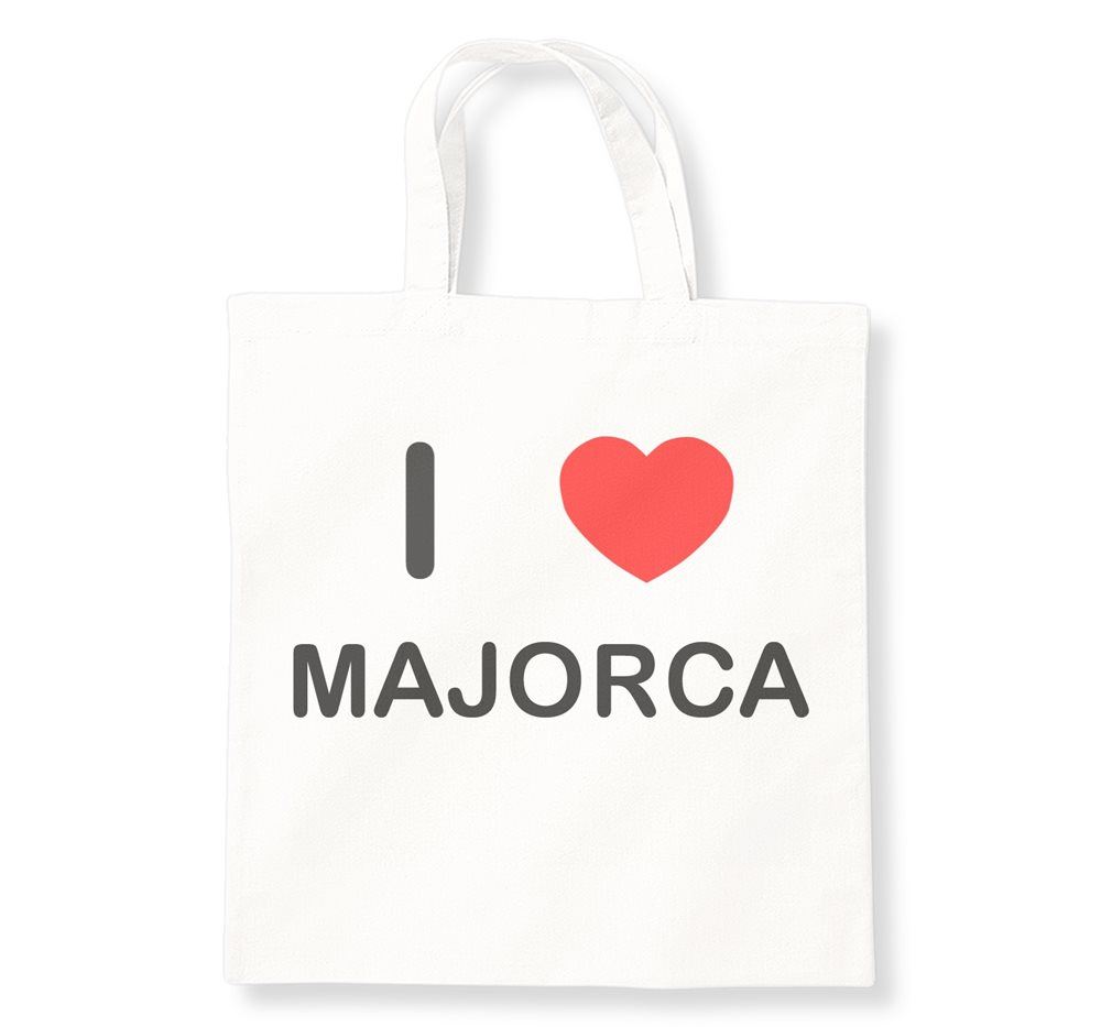Majorca I Love Tote Bag Reusable Cotton Shopping Bag - Picture 7 of 8