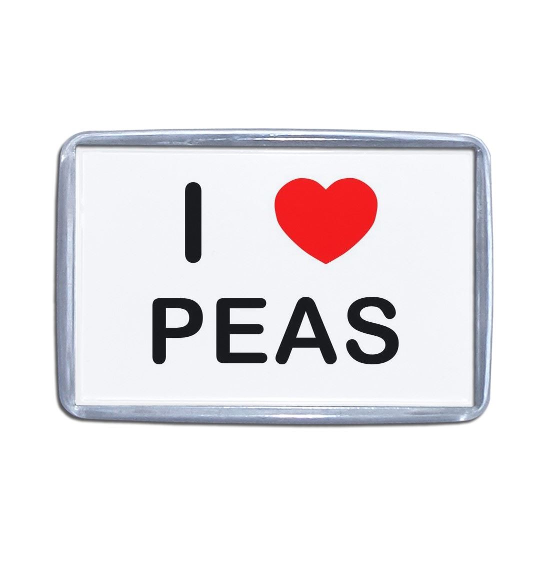 Peas I Love Heart Plastic Fridge Magnet (S, M, L, XL) - Picture 7 of 10