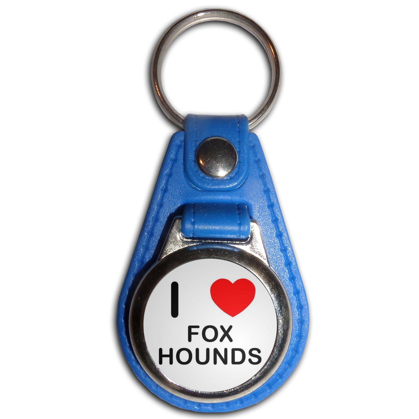 Llavero medallón de plástico Foxhounds I Love (61 mm x 38 mm) - Imagen 5 de 12