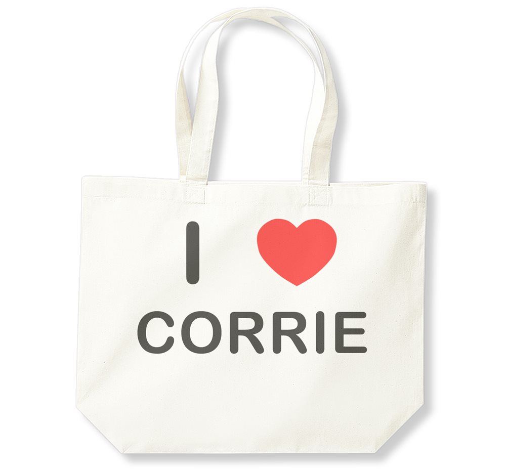 Borsa shopping Corrie I Love in cotone (nero, bianco, naturale) - Foto 3 di 8