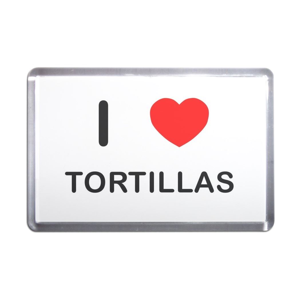 Tortillas I Love Heart Plastic Fridge Magnet (S, M, L, XL) - Picture 5 of 10