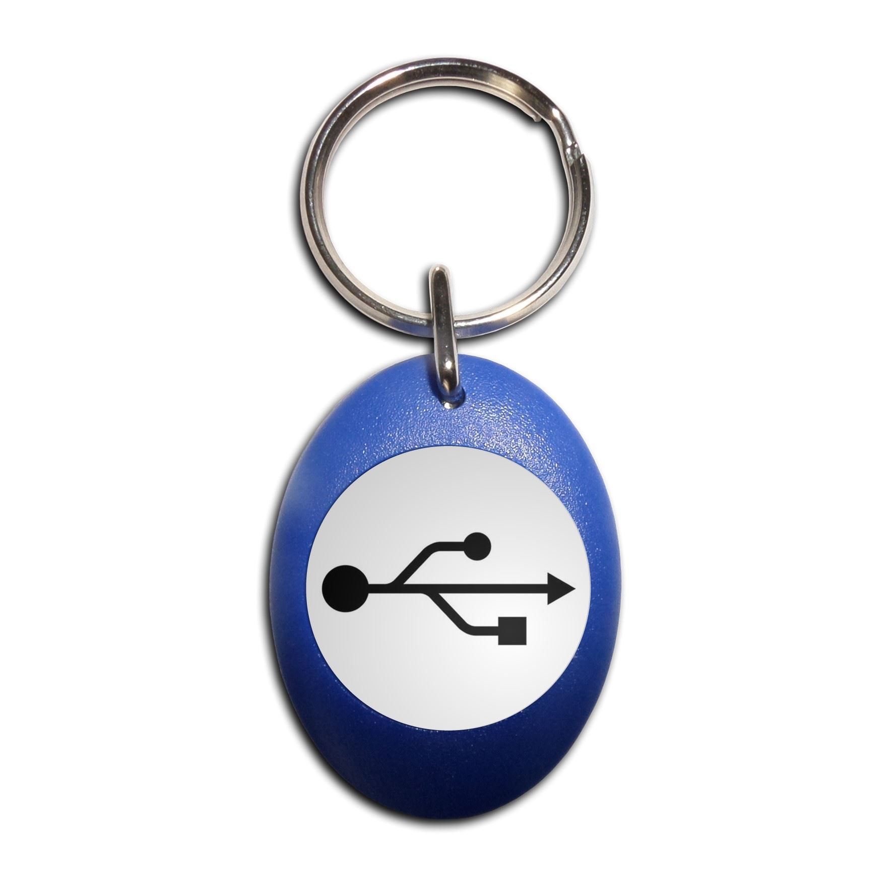 Schlüsselanhänger USB Logo Kunststoff oval (43 mm x 32,5 mm) - Bild 5 von 10