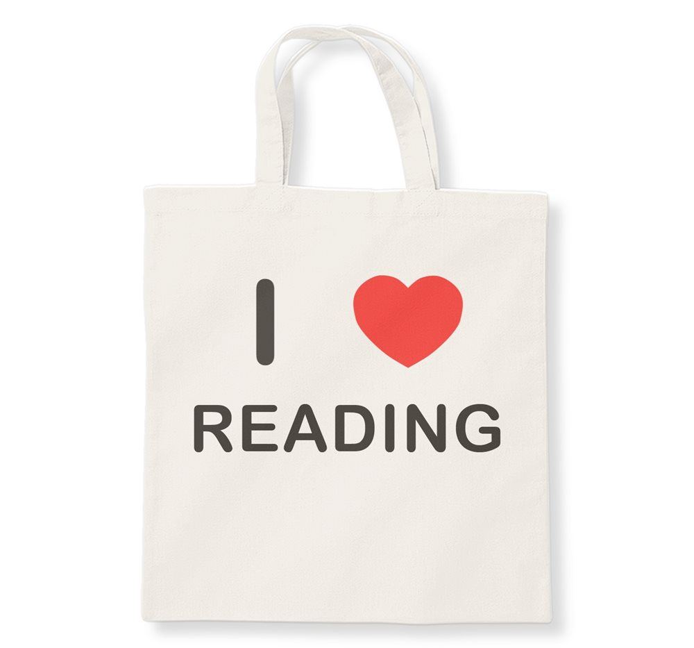 Bolso de compras de algodón reutilizable Reading I Love - Imagen 3 de 8