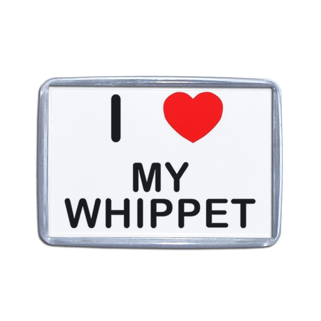 My Whippet Plastic Fridge Magnet (S, M, L, XL) - Picture 7 of 10