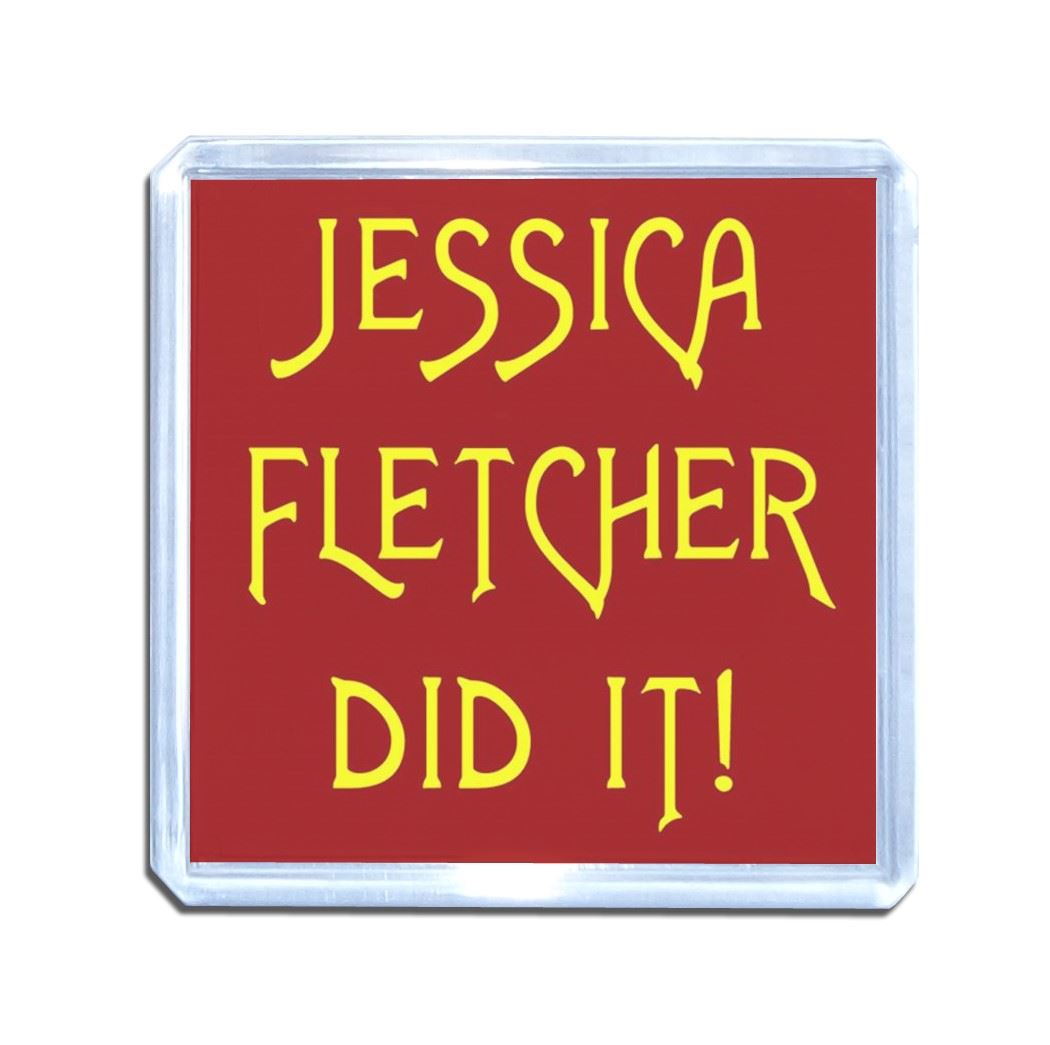 Jessica Fletcher Did It Plastic Fridge Magnet (S, M, L, XL) - Picture 9 of 10