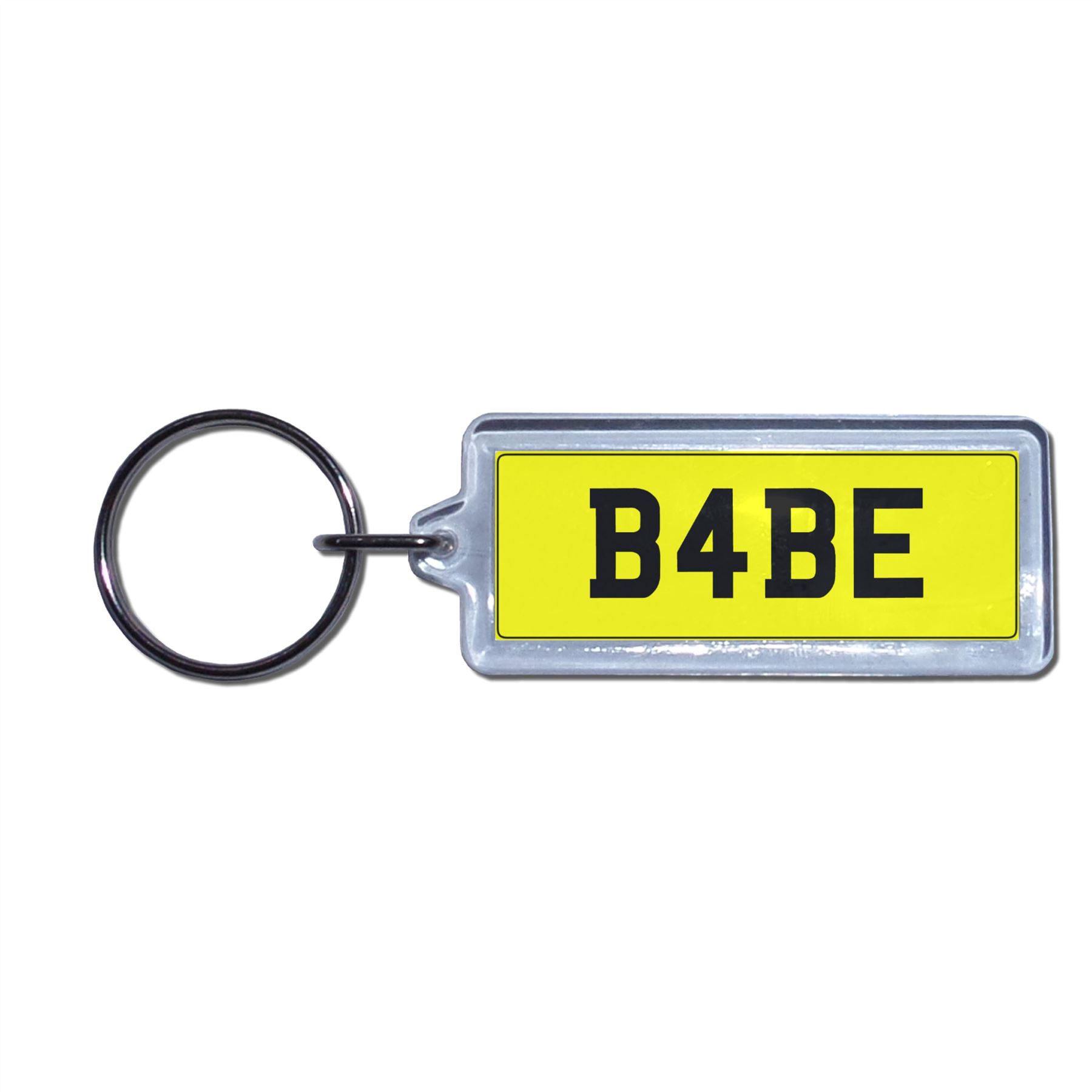 BABE - UK Nummernschild Schlüsselanhänger | Medaillon/Kunststoff/Metall wählbar - Bild 3 von 8
