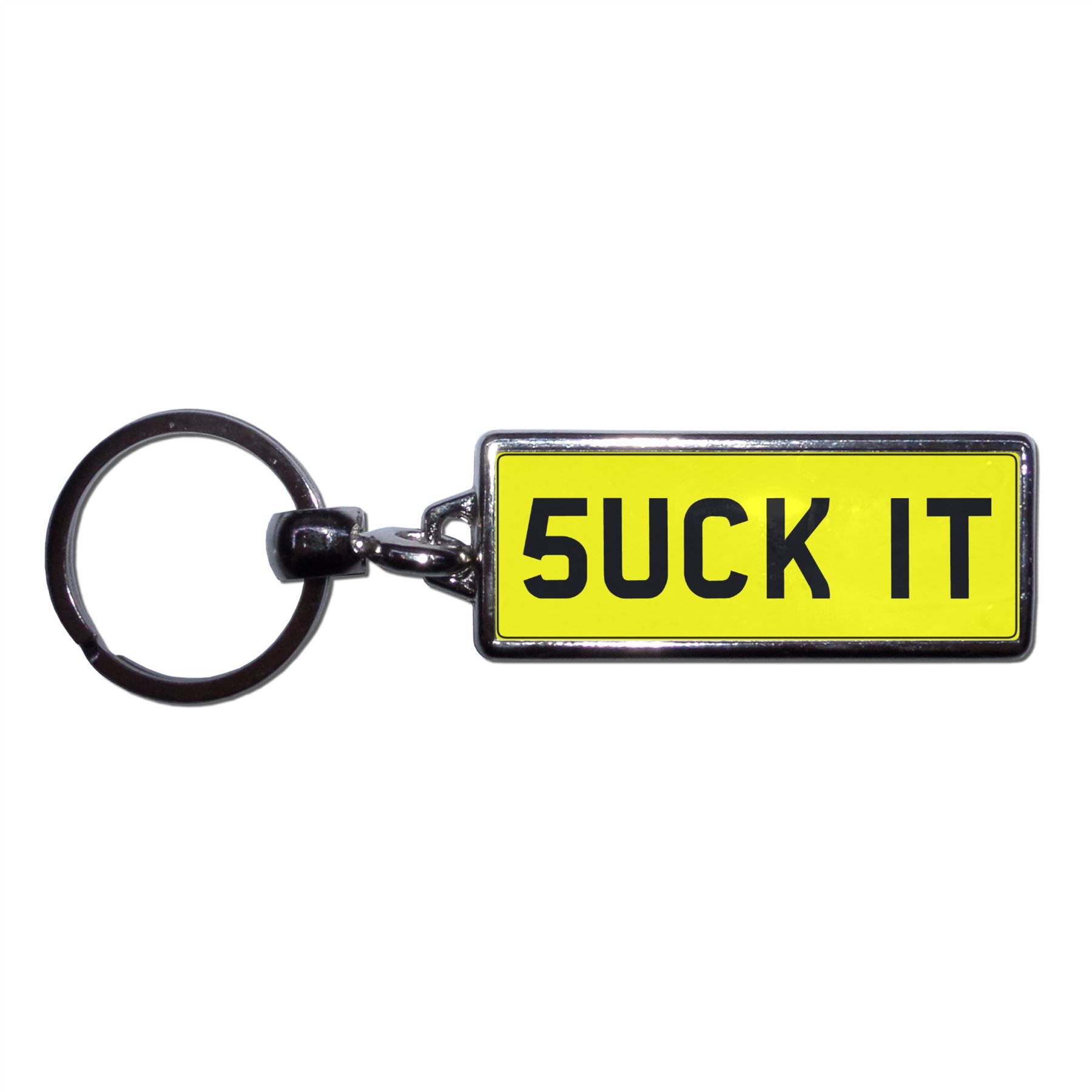 SUCK IT - UK Number Plate Key Ring | Choose Medallion / Plastic / Metal - Picture 7 of 8