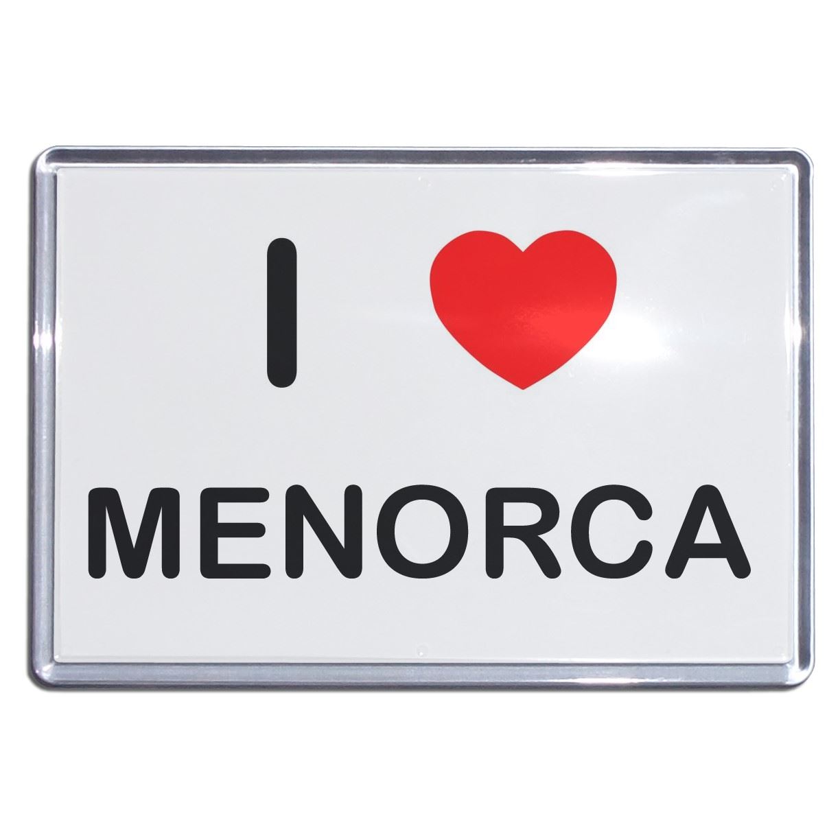 Menorca I Love Herz Kunststoff Kühlschrankmagnet (S, M, L, XL) - Bild 3 von 10