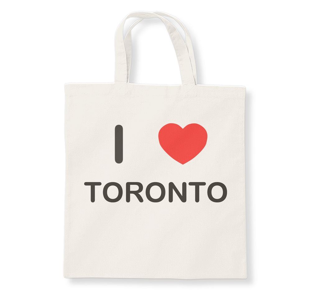 Bolso de compras Toronto I Love de algodón reutilizable - Imagen 3 de 8