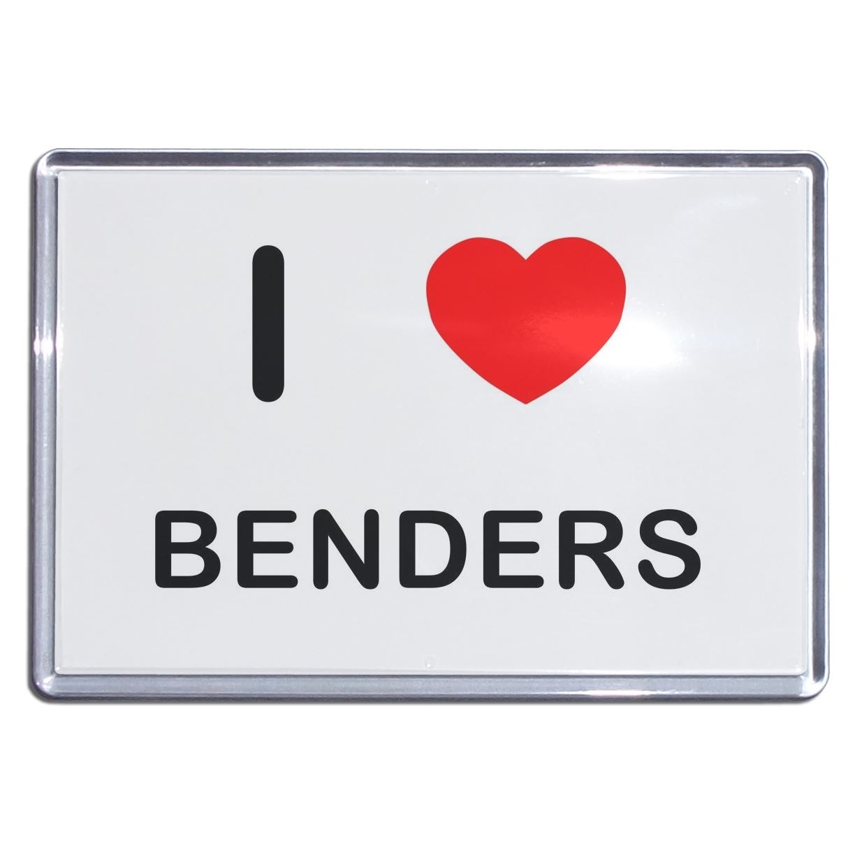 Benders I Love Heart Plastic Fridge Magnet (S, M, L, XL) - Picture 3 of 10