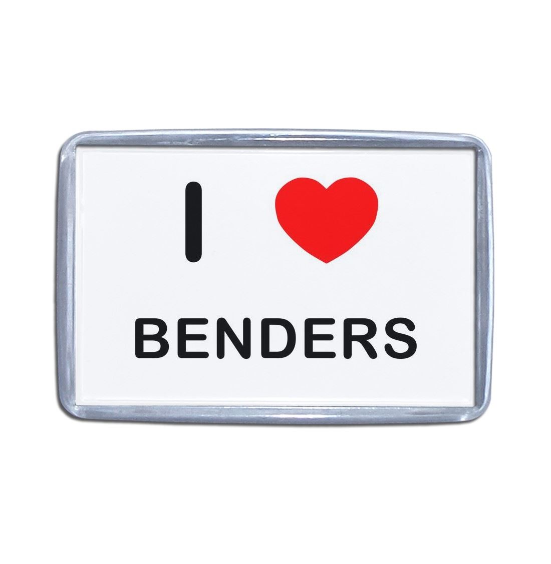 Benders I Love Heart Plastic Fridge Magnet (S, M, L, XL) - Picture 7 of 10