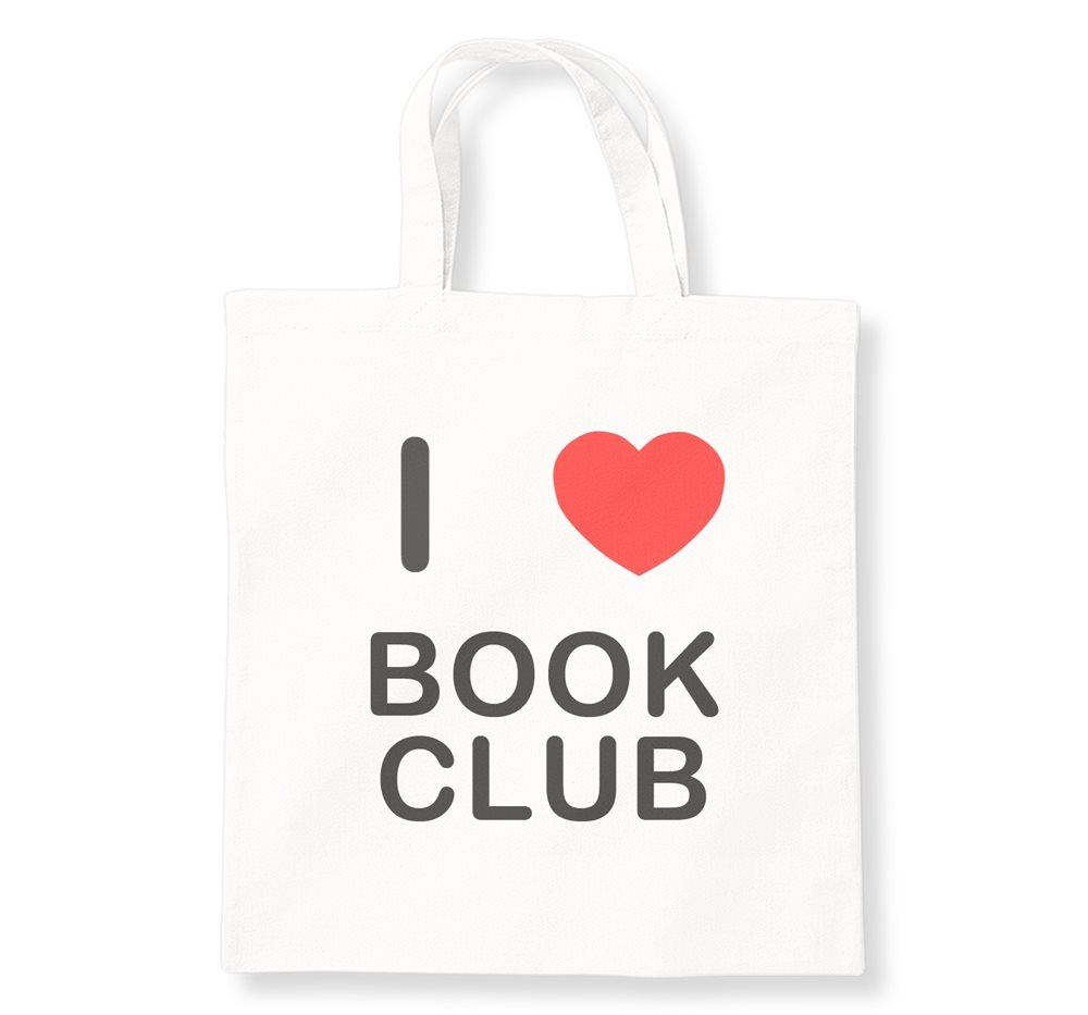 Book Club I Love Tasche wiederverwendbar Baumwolle Einkaufstasche - Bild 7 von 8