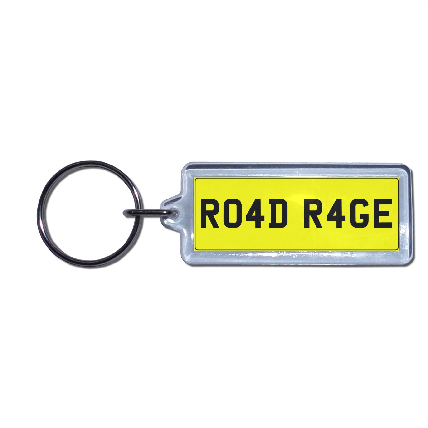 ROAD RAGE - UK Number Plate Key Ring | Choose Medallion / Plastic / Metal - Picture 3 of 8
