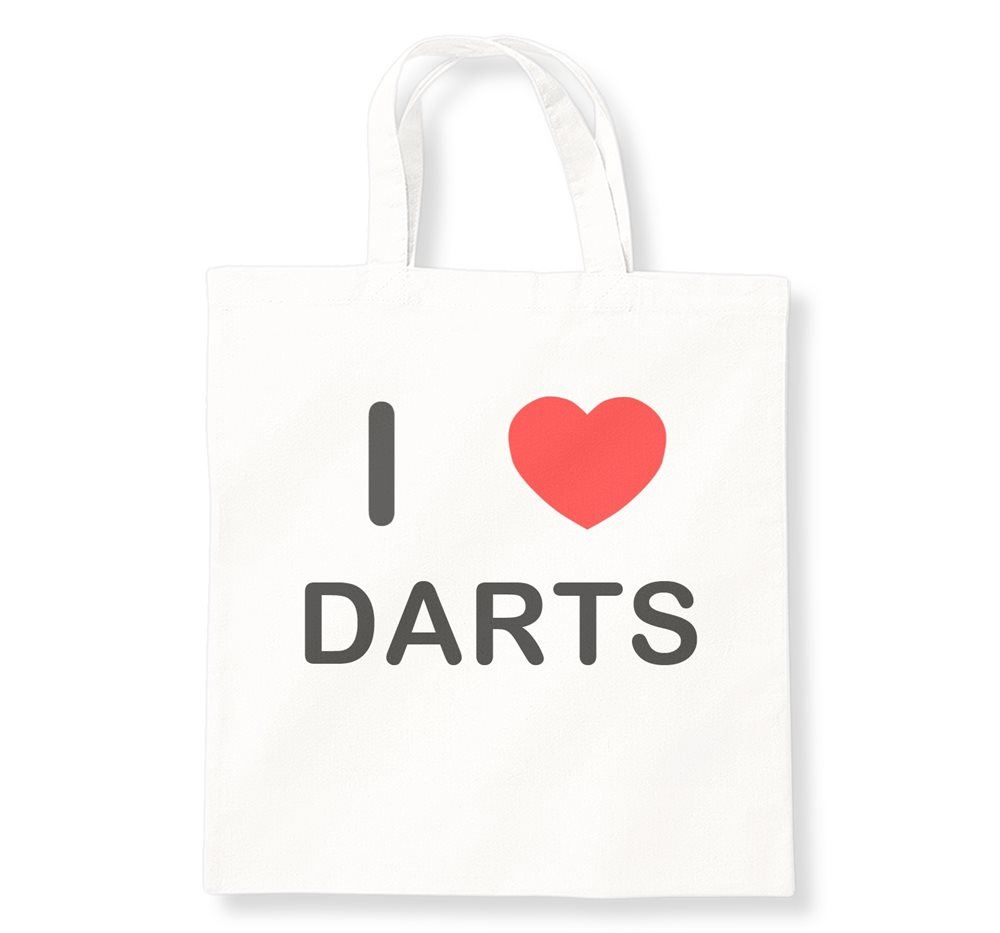 Borsa shopping Darts I Love in cotone riutilizzabile - Foto 7 di 8
