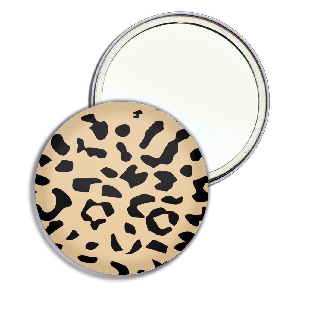 Runde Spiegeltasche Leopardenmuster kompakt (55 mm oder 77 mm) - Bild 5 von 6