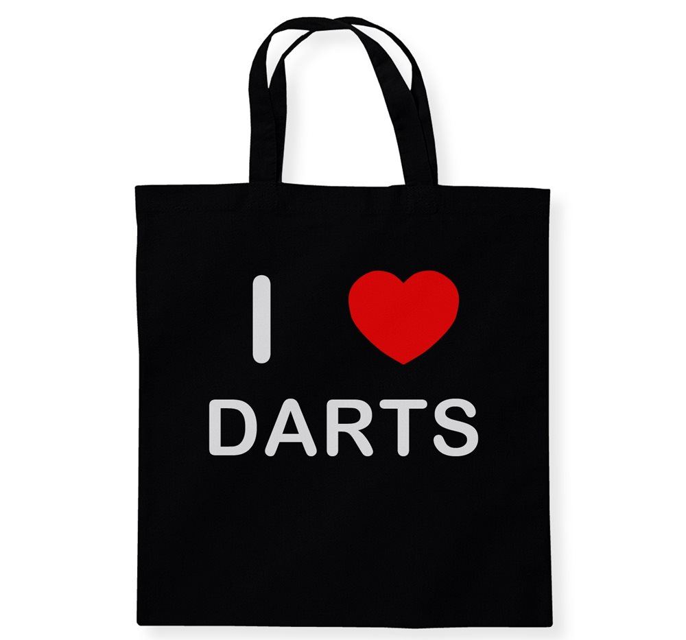 Borsa shopping Darts I Love in cotone riutilizzabile - Foto 5 di 8