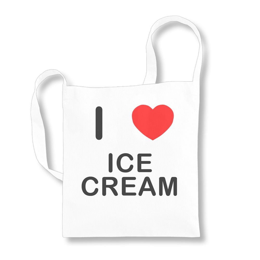 Bolsa de asa larga de algodón reutilizable Ice Cream I Love - Imagen 7 de 8