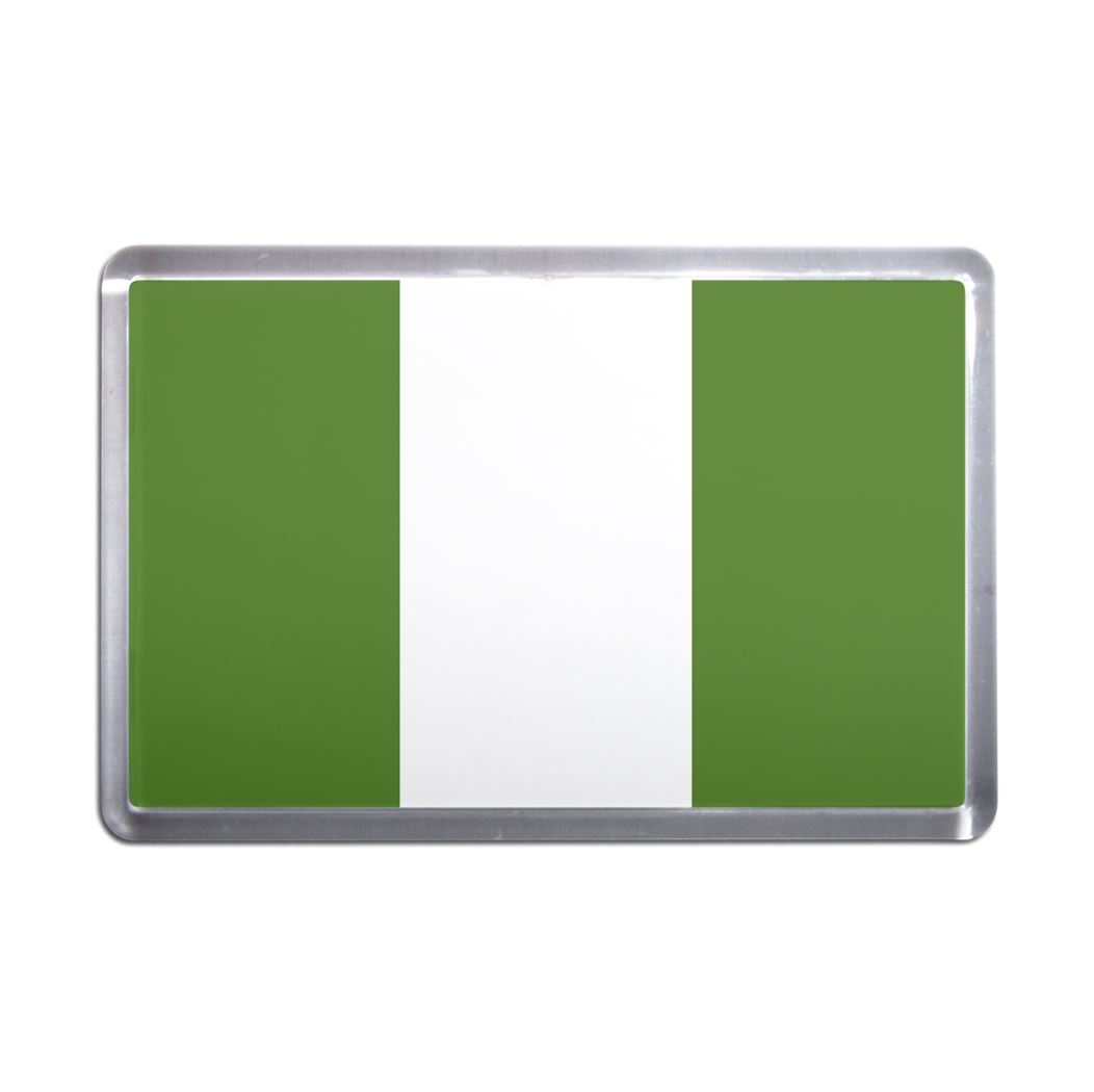 Nigeria Flag Plastic Fridge Magnet (S, M, L, XL) - Picture 5 of 10