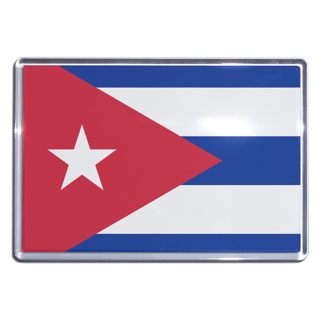 Cuba Flag Plastic Fridge Magnet (S, M, L, XL) - Picture 3 of 10