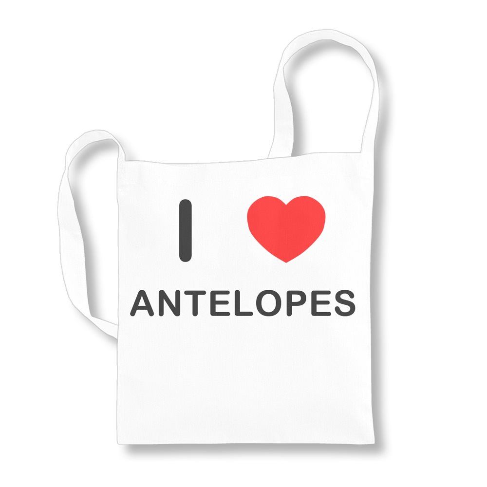 Bolso Antelopes I Love de algodón reutilizable con asa larga - Imagen 7 de 8