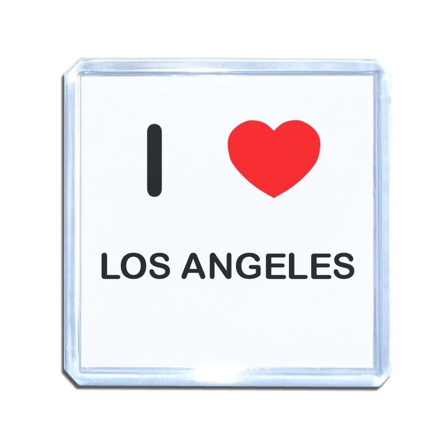 Los Angeles I Love Heart Plastic Fridge Magnet (S, M, L, XL) - Picture 9 of 10