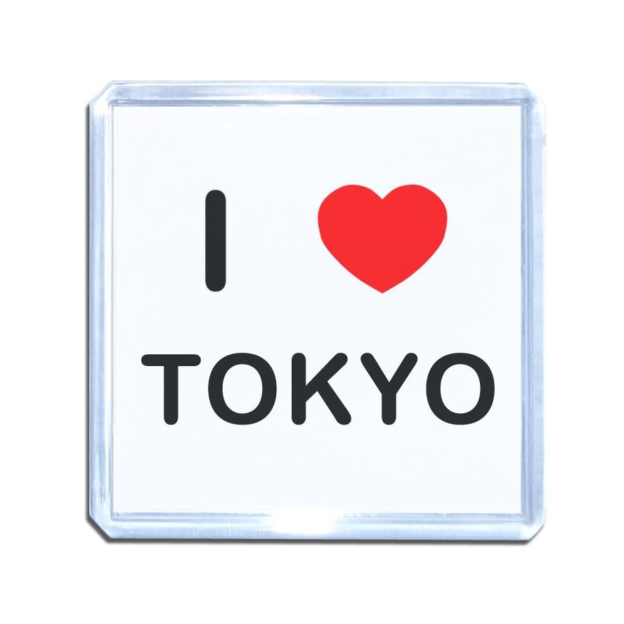 Tokyo I Love Herz Kunststoff Kühlschrankmagnet (S, M, L, XL) - Bild 9 von 10