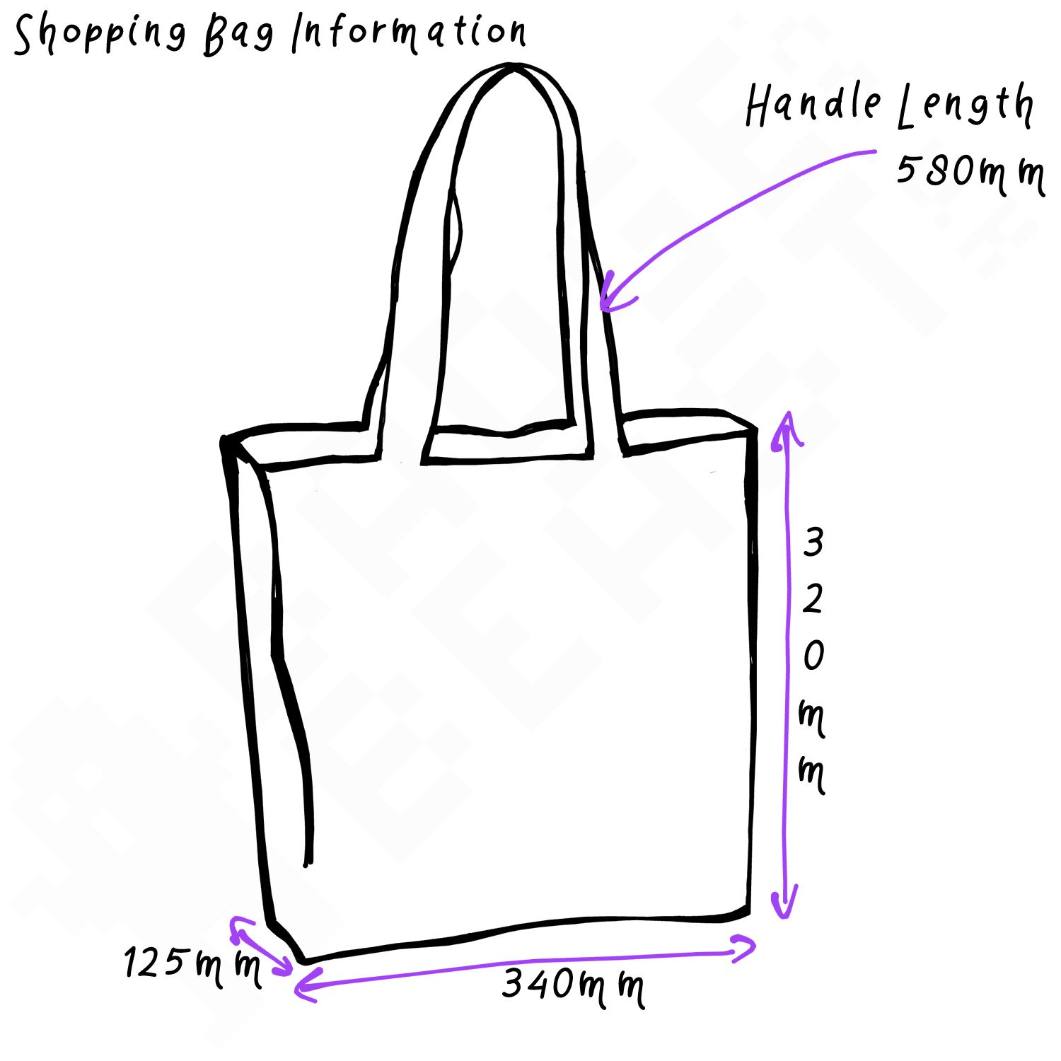 Gorillas I Love Cotton Shopping Bag (Black, White, Natural) - Picture 6 of 8