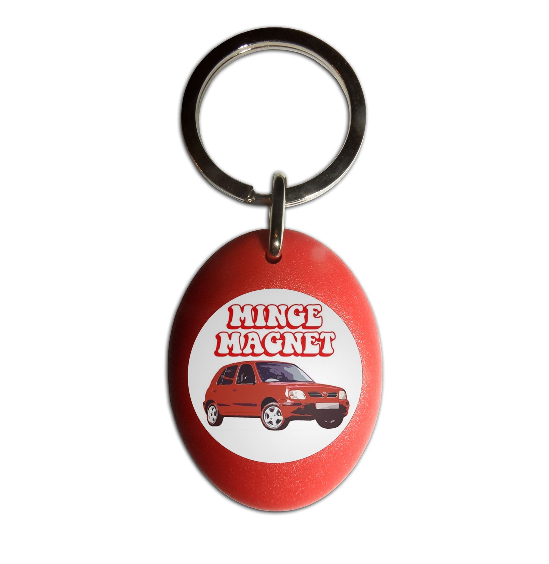 Minge Magnet Plastic Oval Key Ring (43mm x 32.5mm) - Picture 7 of 10