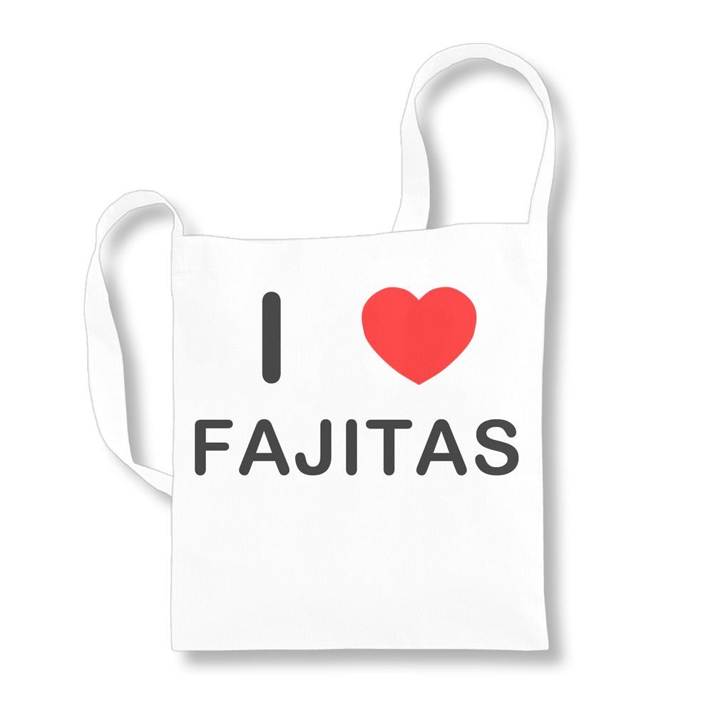 Fajitas I Love Reusable Cotton Sling Long Handle Bag - Bild 7 von 8
