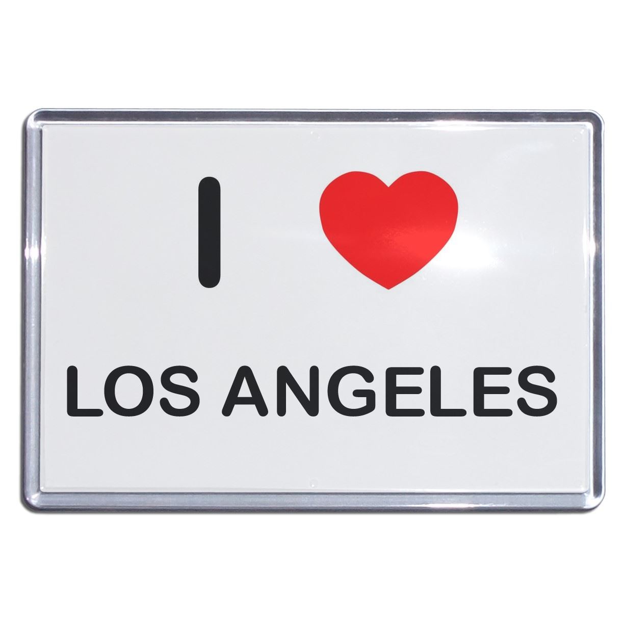 Los Angeles I Love Heart Plastic Fridge Magnet (S, M, L, XL) - Picture 3 of 10