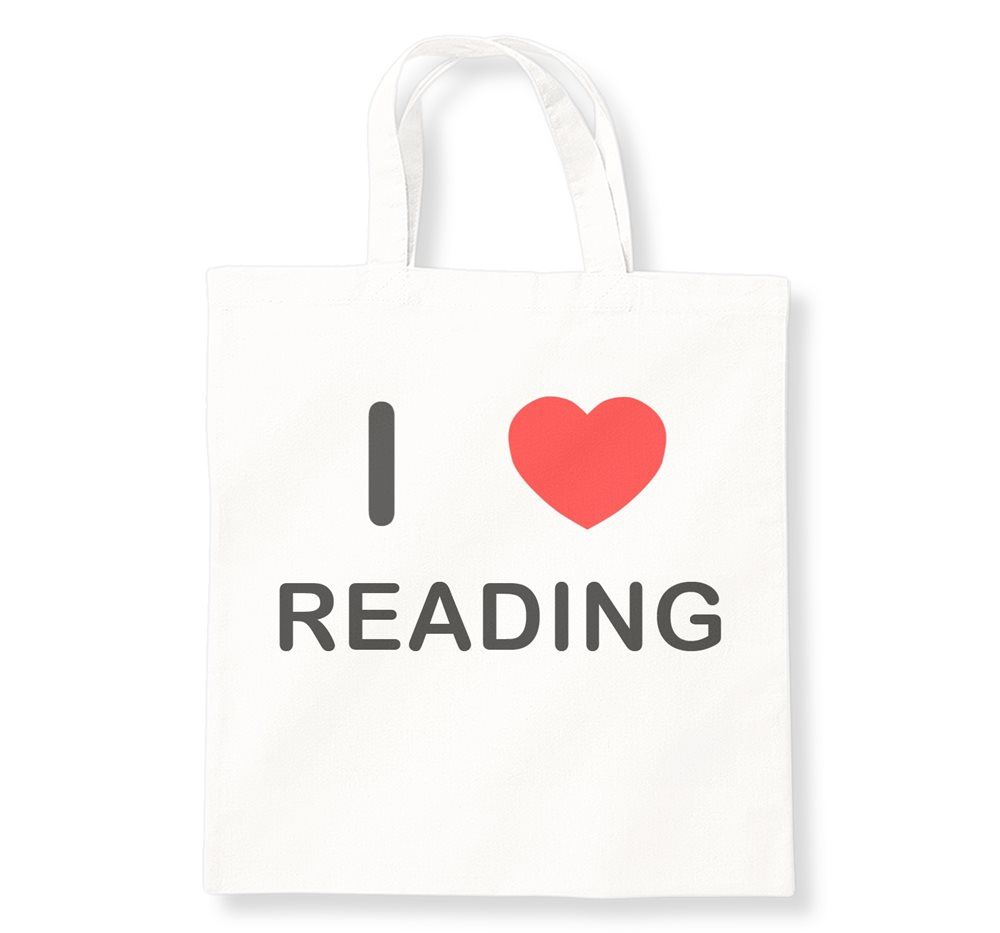 Bolso de compras de algodón reutilizable Reading I Love - Imagen 7 de 8