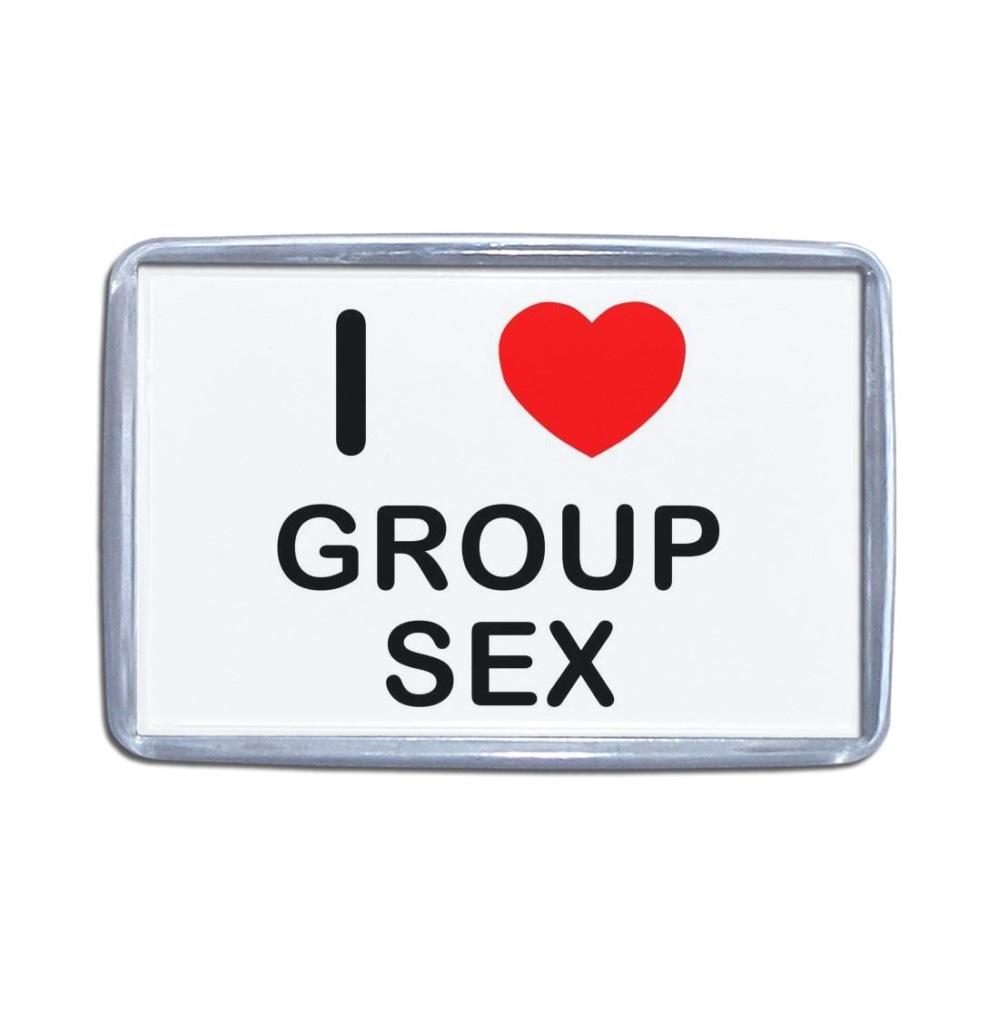 Gruppensex I Love Herz Kunststoff Kühlschrankmagnet (S, M, L, XL) - Bild 7 von 10
