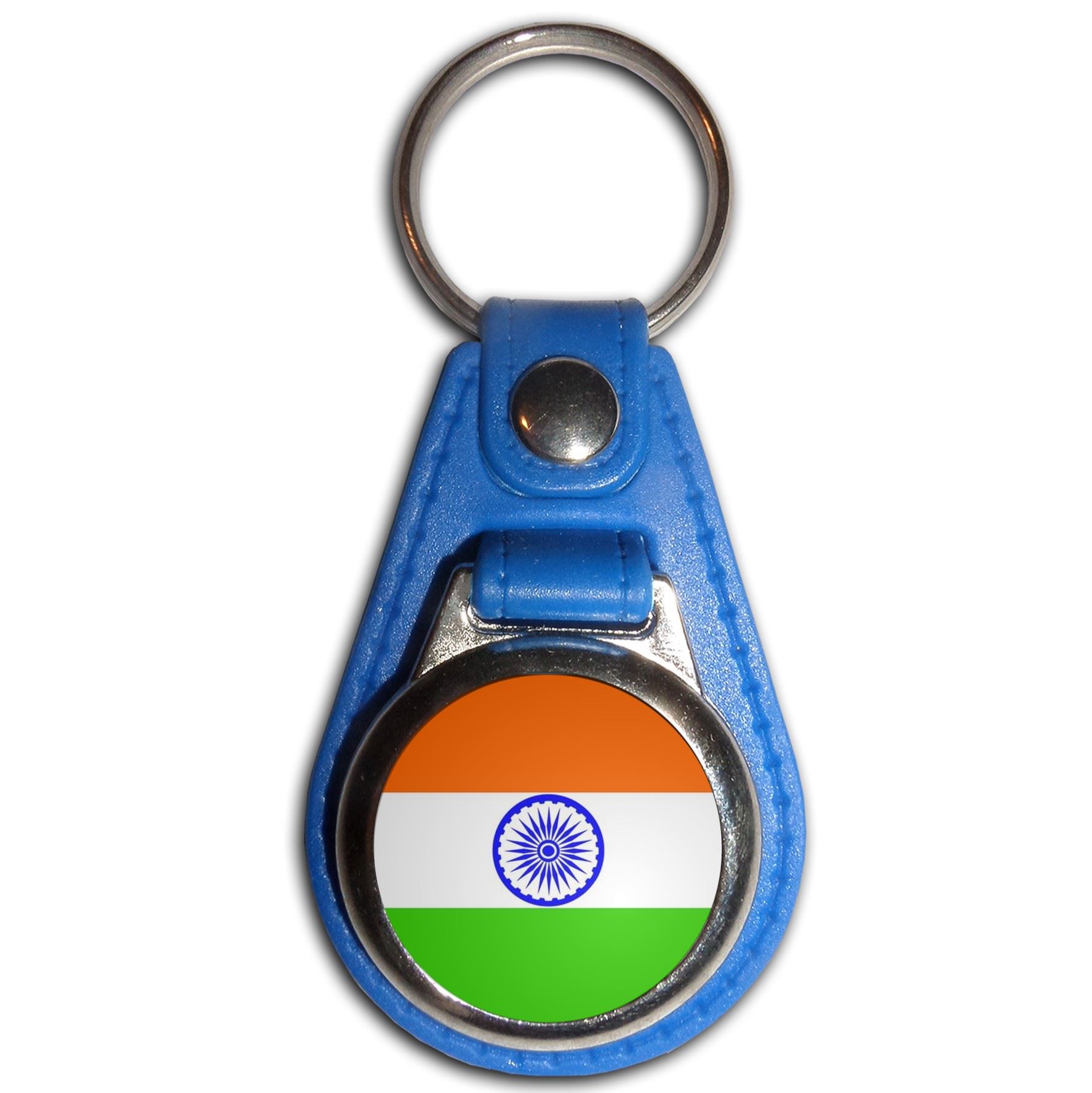 Llavero medallón plástico bandera India (61mm x 38mm) - Imagen 5 de 12