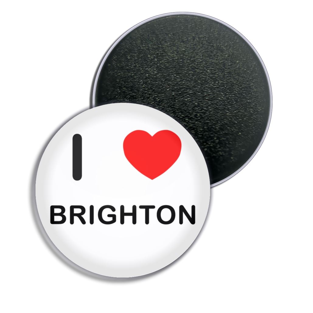 Brighton I Love Herz Kühlschrankmagnet Knopf Anstecker (25, 55 oder 77 mm) - Bild 2 von 4