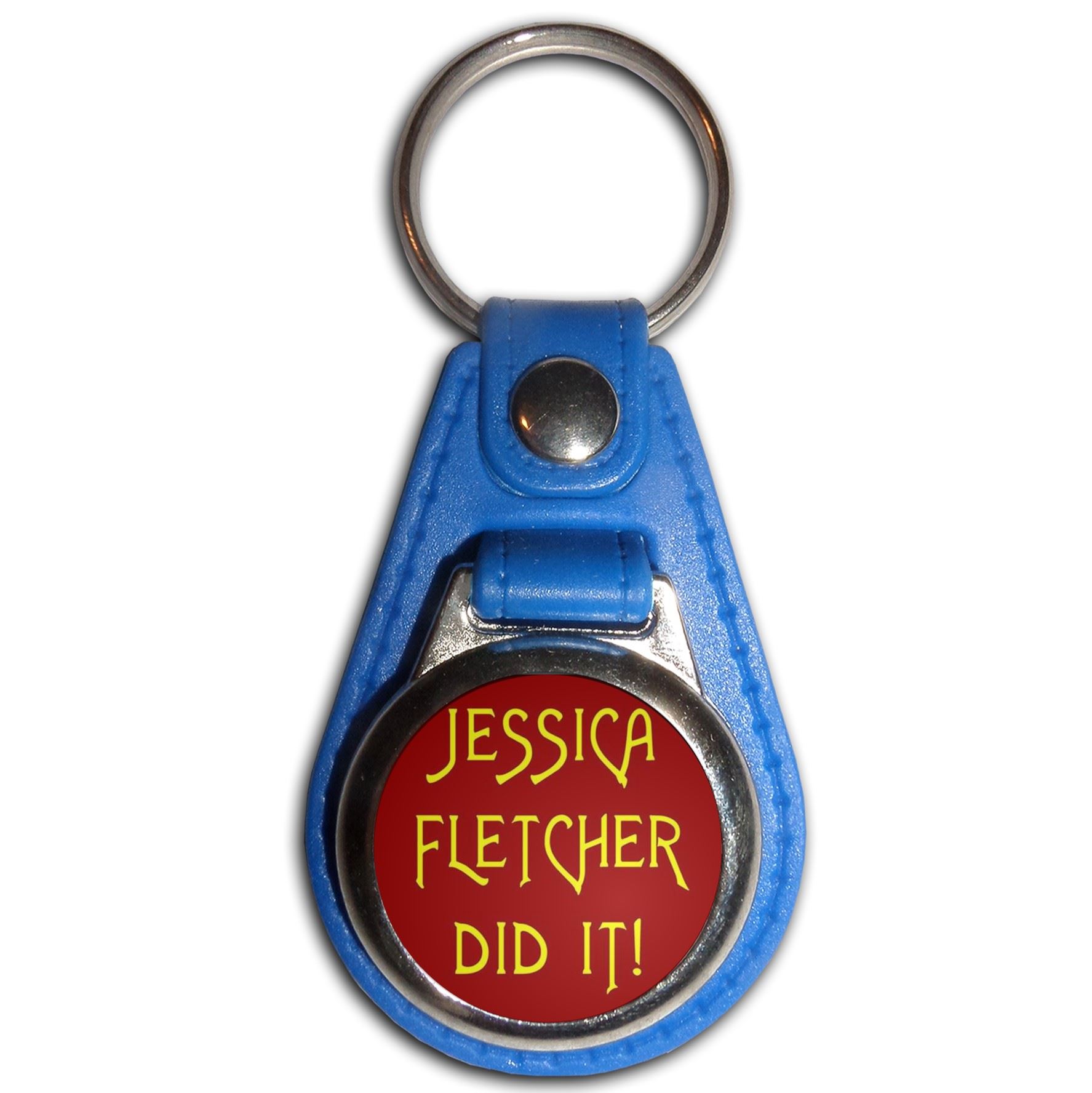 Jessica Fletcher Did It Plastic Medallion Key Ring (61mm x 38mm) - Picture 5 of 12