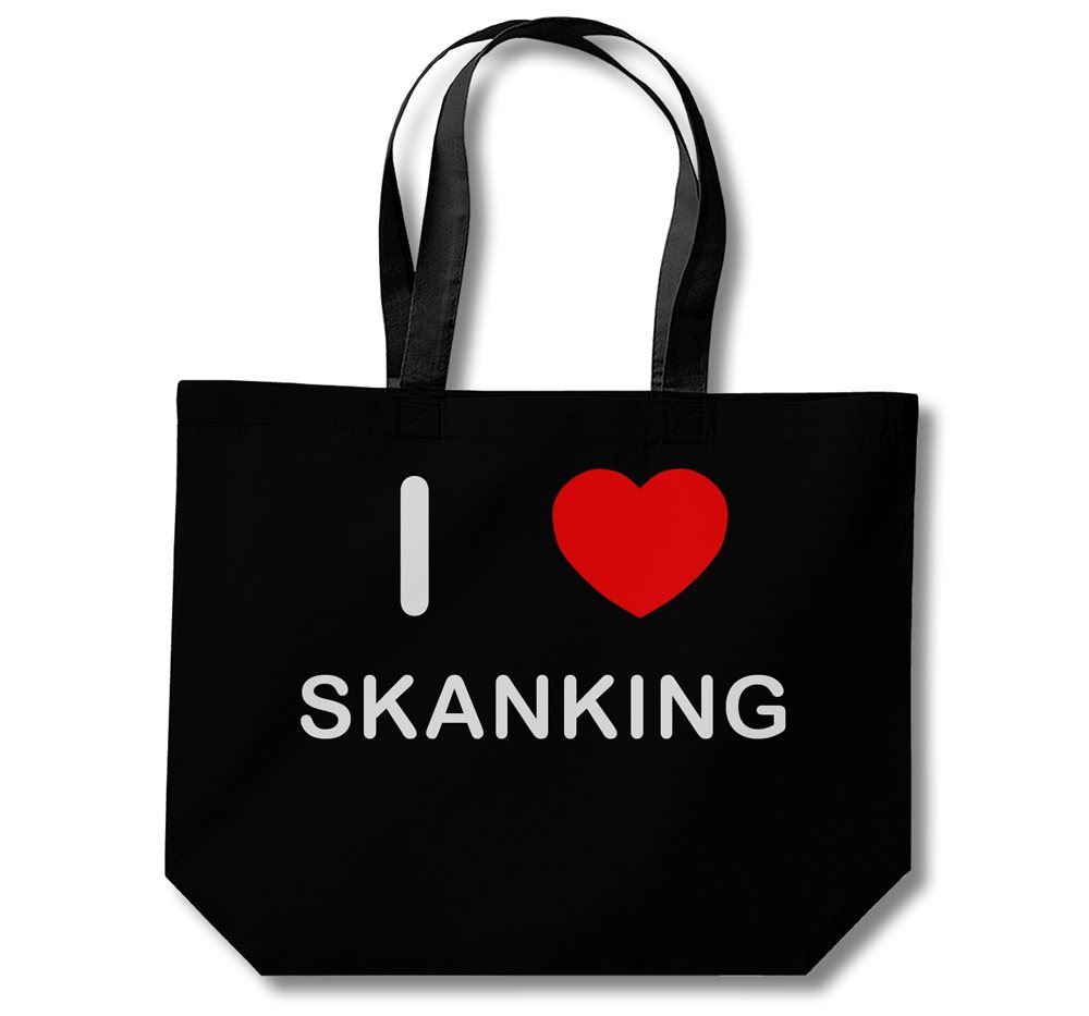 Skanking I Love Cotton Shopping Bag (Black, White, Natural) - Picture 5 of 8