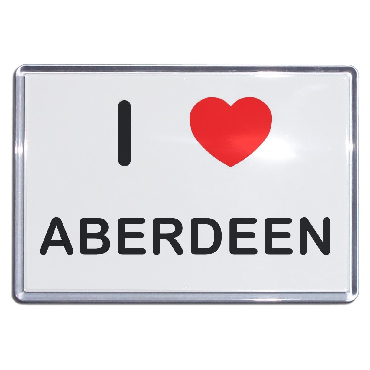 Aberdeen I Love Heart Plastic Fridge Magnet (S, M, L, XL) - Picture 3 of 10