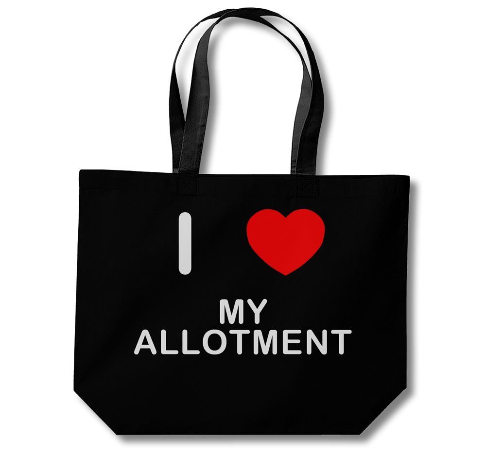 My Allotment I Love Cotton Shopping Bag (Black, White, Natural) - Picture 5 of 8