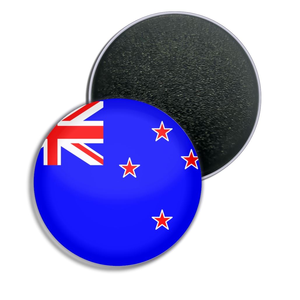 Neuseeland Flagge Kühlschrankmagnet Knopf Abzeichen (25, 55 oder 77 mm) - Bild 2 von 4