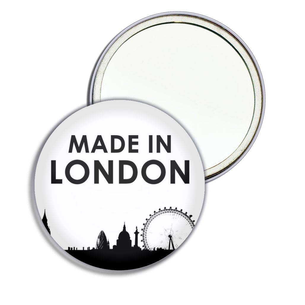 Made in London Round Mirror Pocket Compact (55mm or 77mm) - Picture 5 of 6