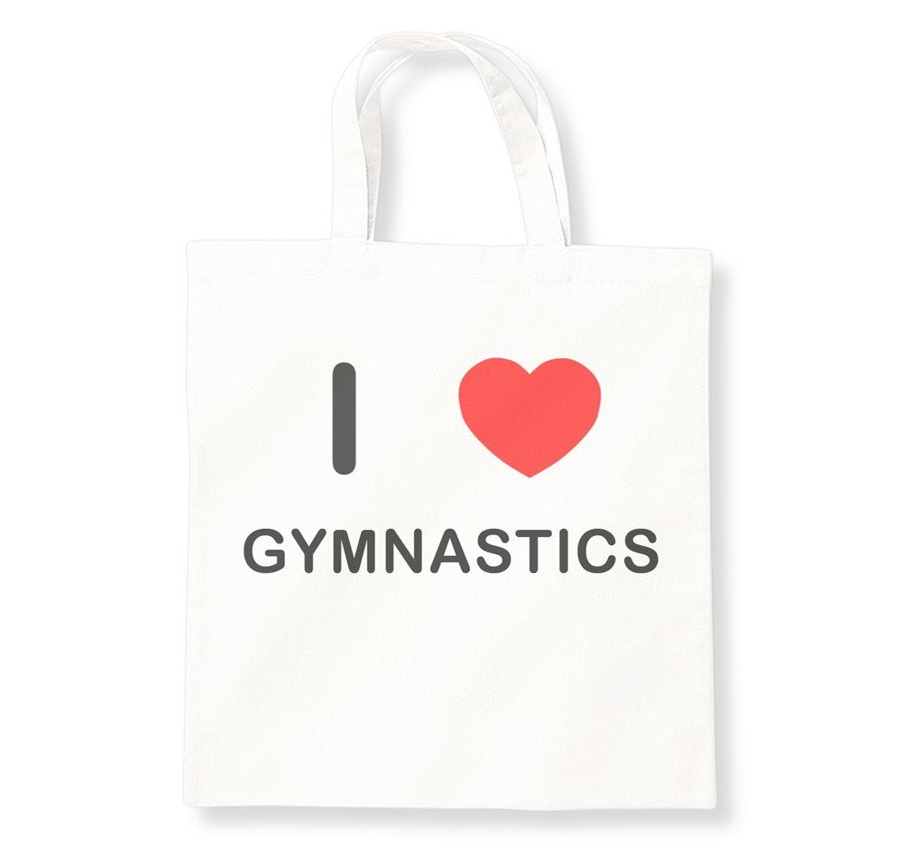 Bolso de Mano Gimnasia I Love Bolso de Compras de Algodón Reutilizable - Imagen 7 de 8