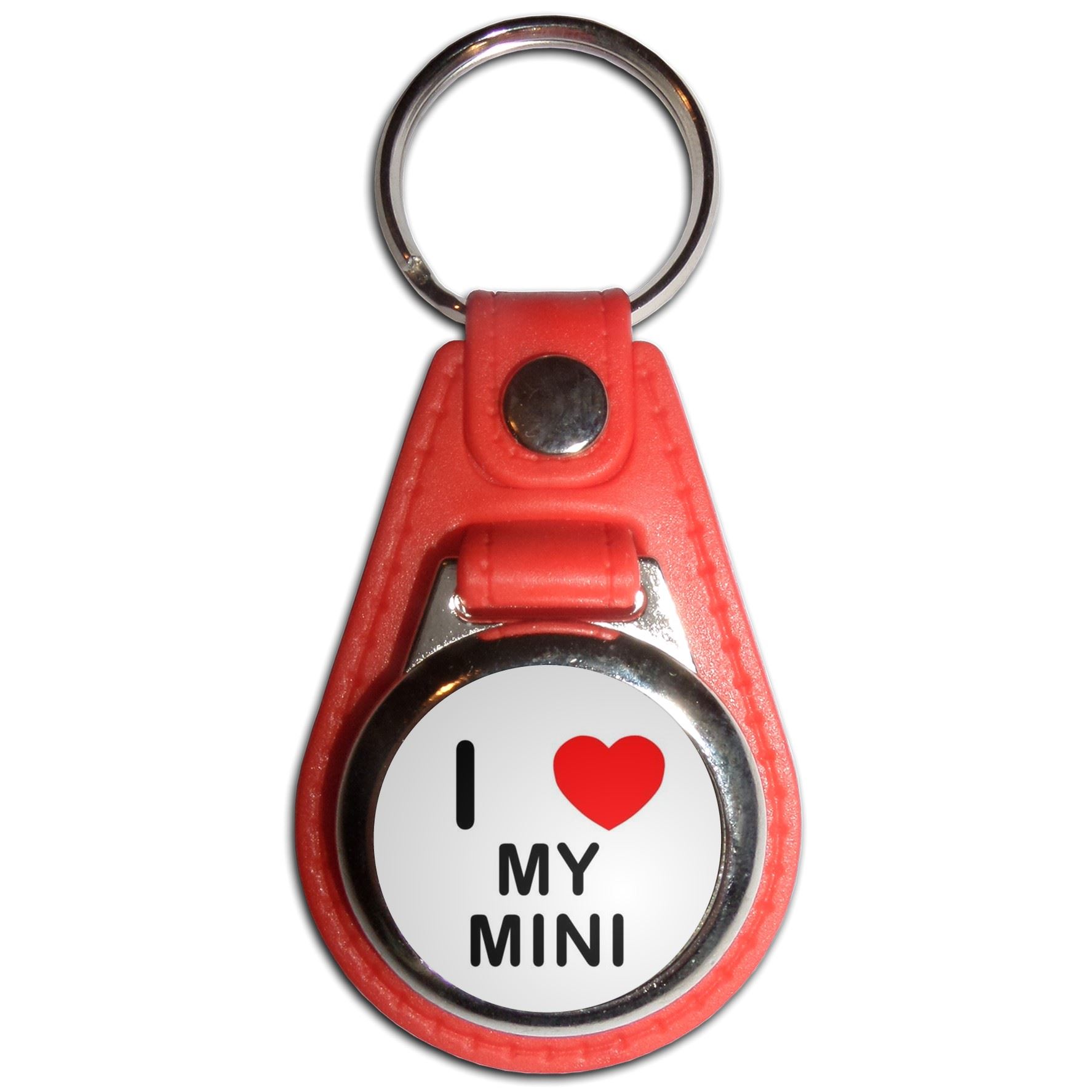 My Mini I Love Plastic Medallion Key Ring (61mm x 38mm) - Picture 9 of 12