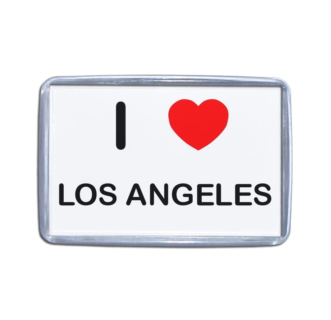 Los Angeles I Love Heart Plastic Fridge Magnet (S, M, L, XL) - Picture 7 of 10