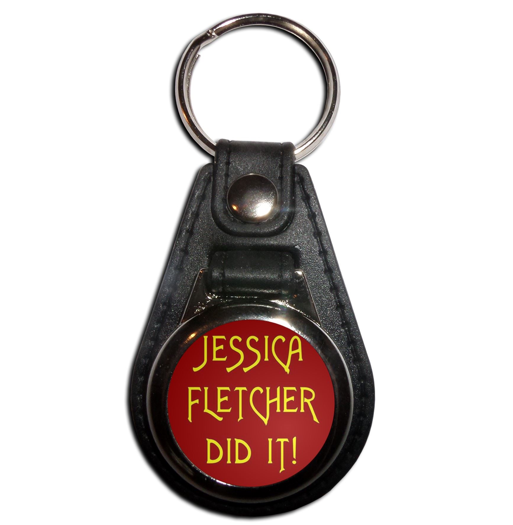 Jessica Fletcher Did It Plastic Medallion Key Ring (61mm x 38mm) - Picture 3 of 12