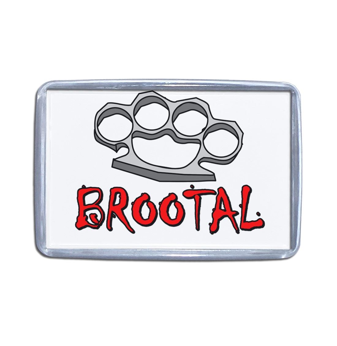 Imán de nevera de plástico Br00tal Knuckleduster (S, M, L, XL) - Imagen 7 de 10