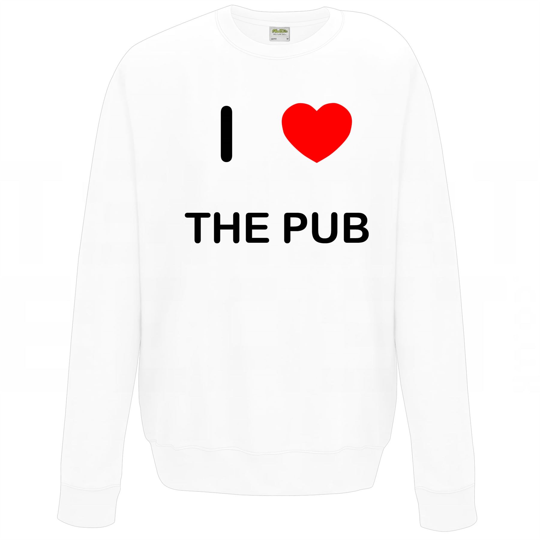 The Pub I Love Sweater Pullover Erwachsene Rundhals Langarm Sweatshirt - Bild 29 von 34